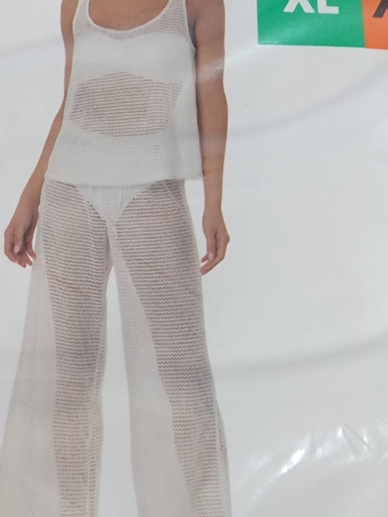 Hurley Other - Hurley White Crochet Mesh Swim Coverup Set
